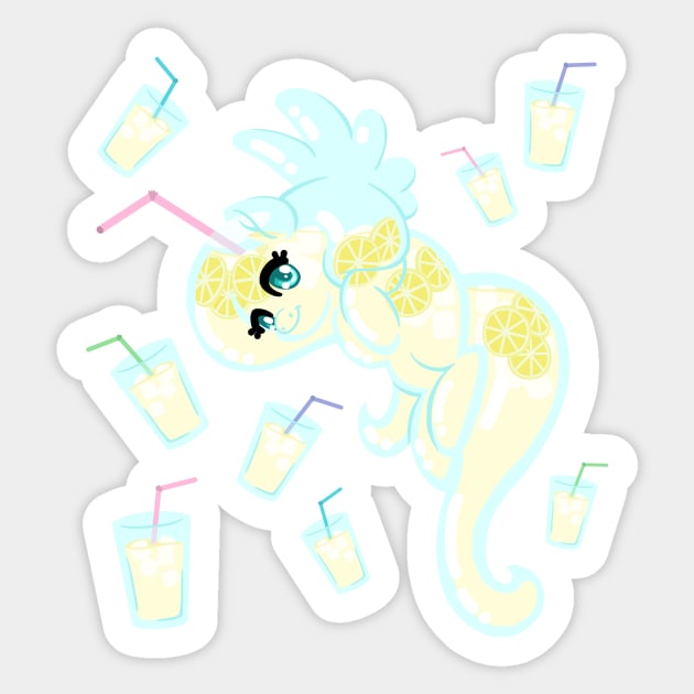 Fluttershy Lemonade Sticker by BluRabbit